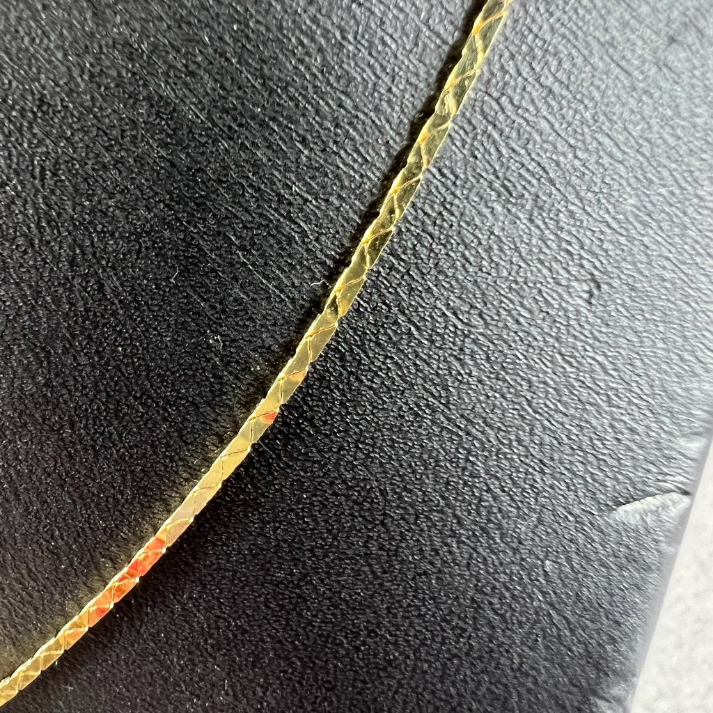 Gouden Ketting | 14k | 4,38g | met applique | 45cm | 413797, Ophalen of Verzenden, Gebruikt, Goud, Goud
