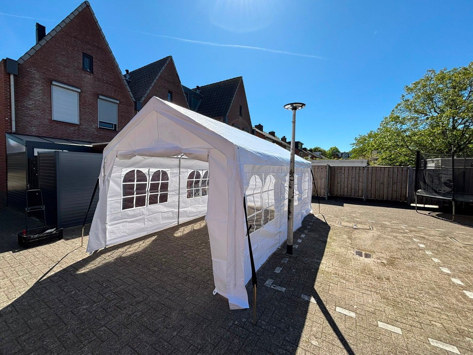 Partytent 3x3m (PE) - €175, Tuin en Terras, Ophalen, Zo goed als nieuw, Minder dan 5 meter