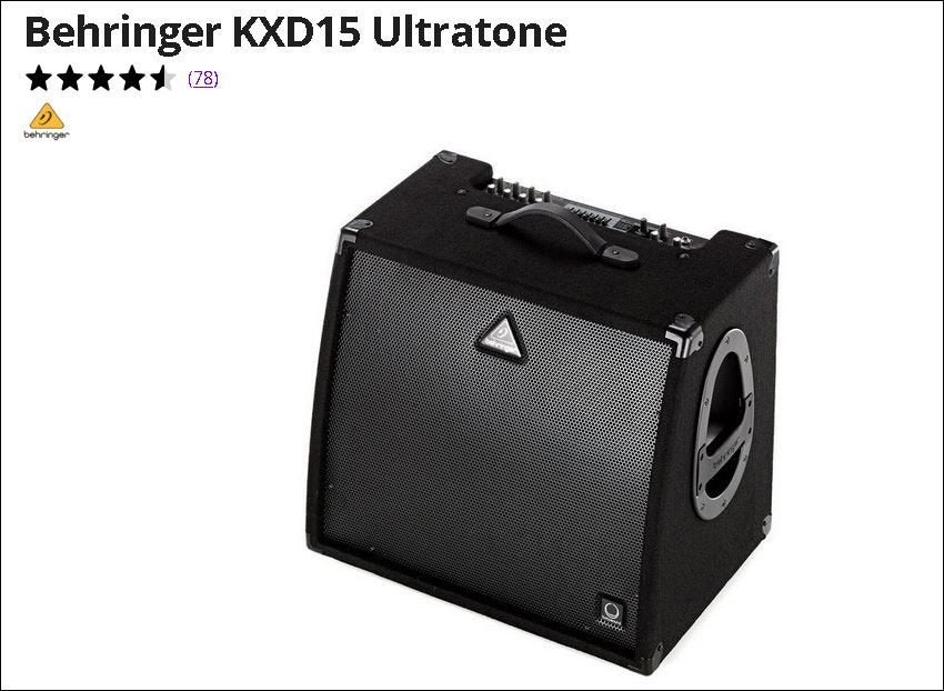 Behringer Keyboardversterker, Ophalen, Zo goed als nieuw, 500 tot 1000 watt, Keyboardversterker