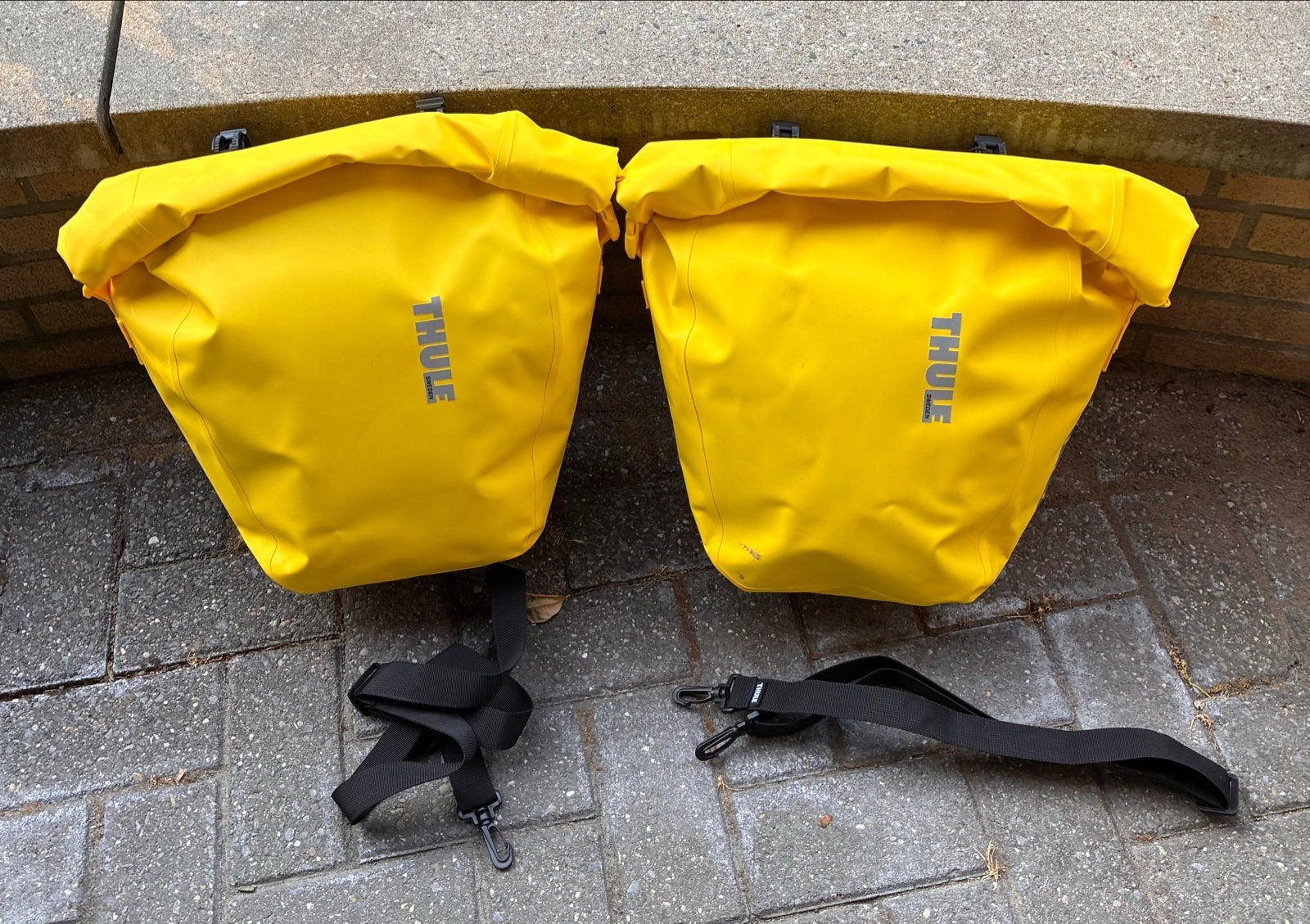 Thule Shield 25 Fietstassen - Geel (Set van 2), Ophalen, Zo goed als nieuw