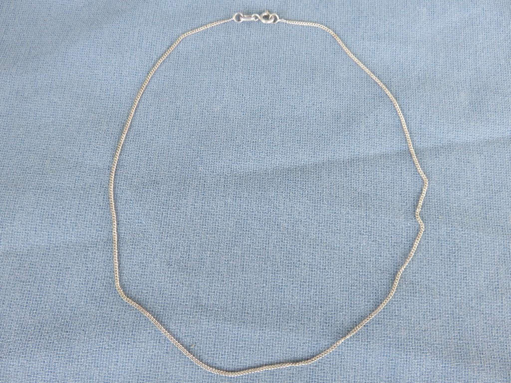Oud kettinkje in 925 karaat zilver - 20e eeuw, Ophalen of Verzenden, Zo goed als nieuw, Zilver, Zilver