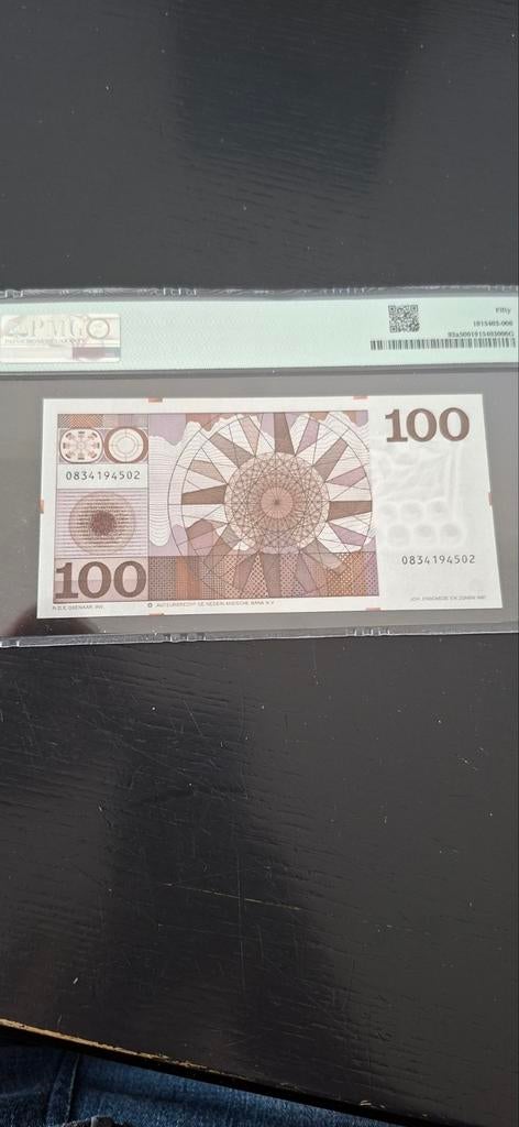 100 gulden biljet 1970 unc bieden, Postzegels en Munten, Bankbiljetten | Nederland, Ophalen of Verzenden, 100 gulden