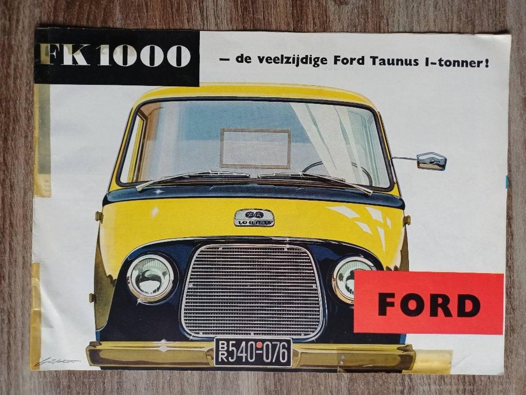 Oude Ford Taunus bestel brochure, Verzenden, Gelezen, Ford