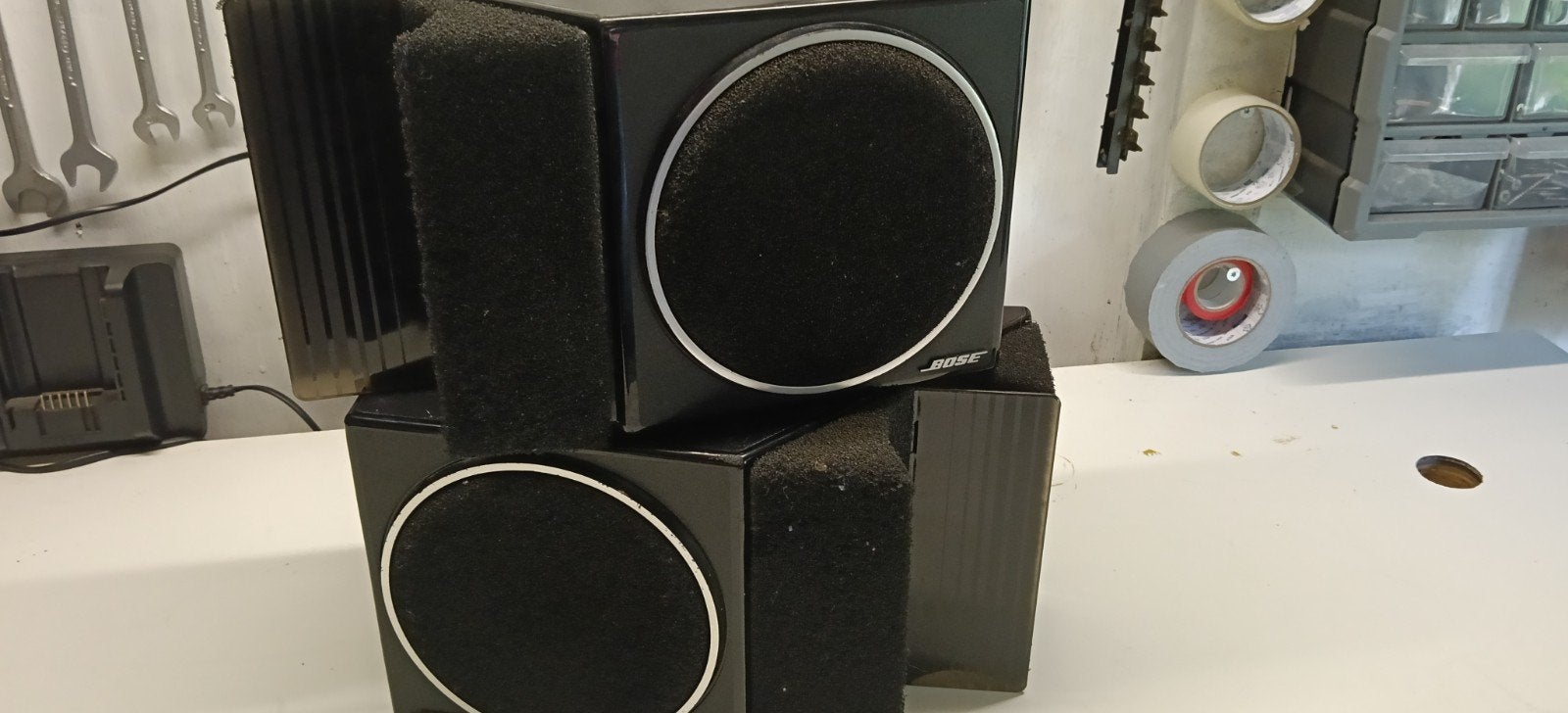 Bose 201 Direct/Reflecting Speakers - Zwart, Ophalen of Verzenden, Gebruikt, Boekenplank luidspreker, Bose