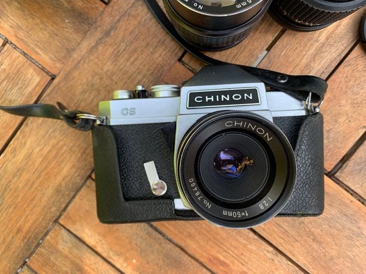 Chinon CS spiegelreflexcamera en accessoires, Ophalen, Gebruikt, Spiegelreflex, Overige Merken