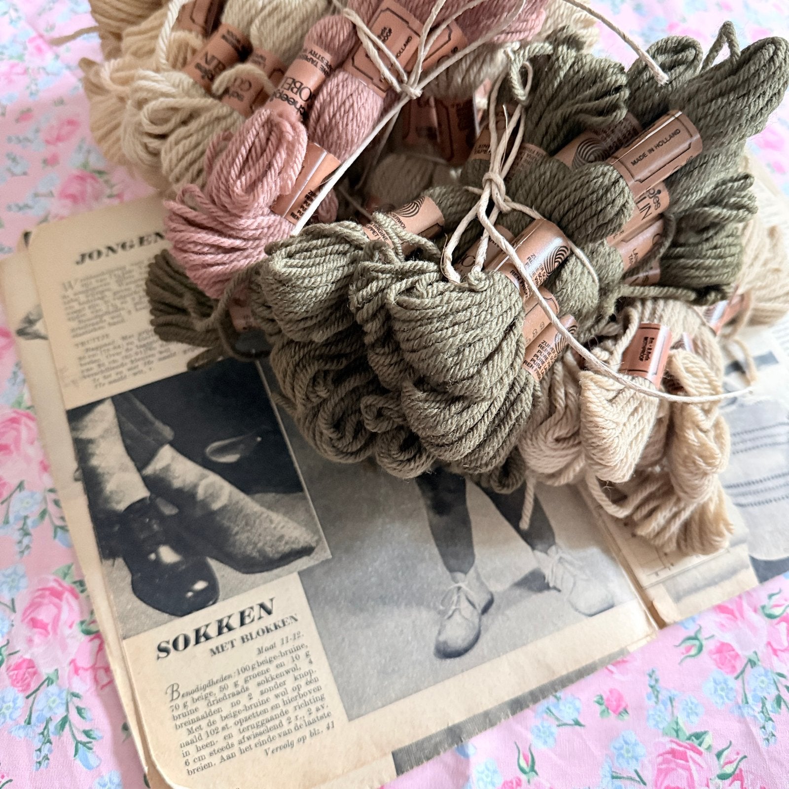 Uniek Breipakket Herensokken Libelle 1955 Jacquard Scheepjes, Ophalen of Verzenden, Gebruikt, Breien, Patroon of Boek