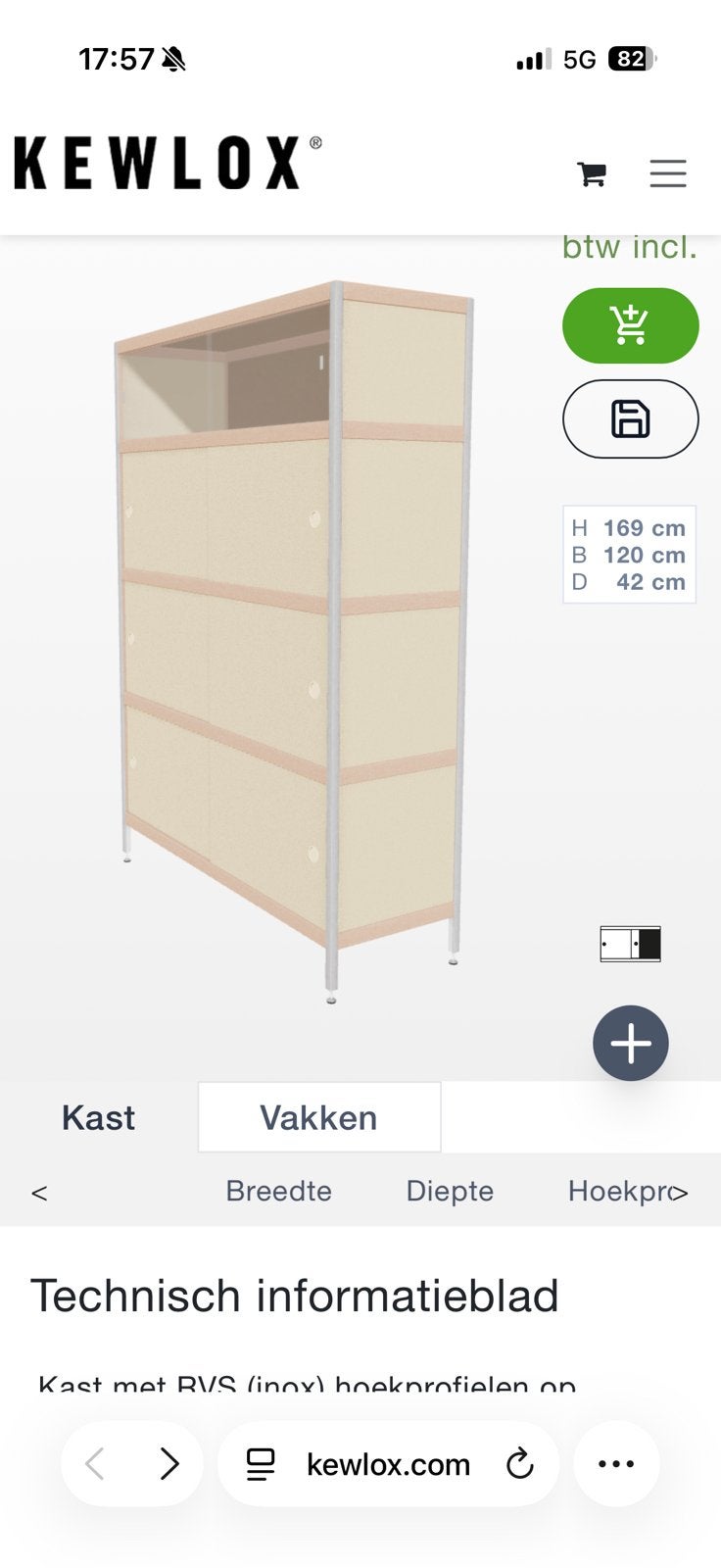 Nieuwe KEWLOX kast, Huis en Inrichting, Ophalen, Nieuw
