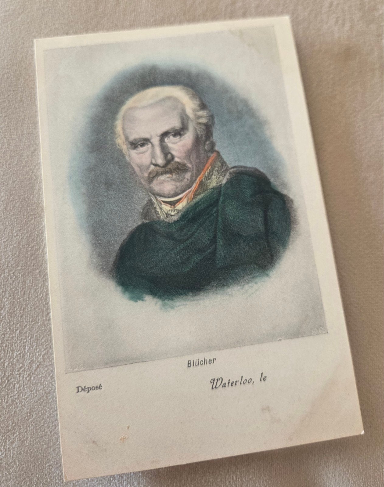 Oude ansichtkaart Blücher Waterloo, le, Verzamelen, Verzenden, Voor 1920, Ongelopen, Politiek en Historie