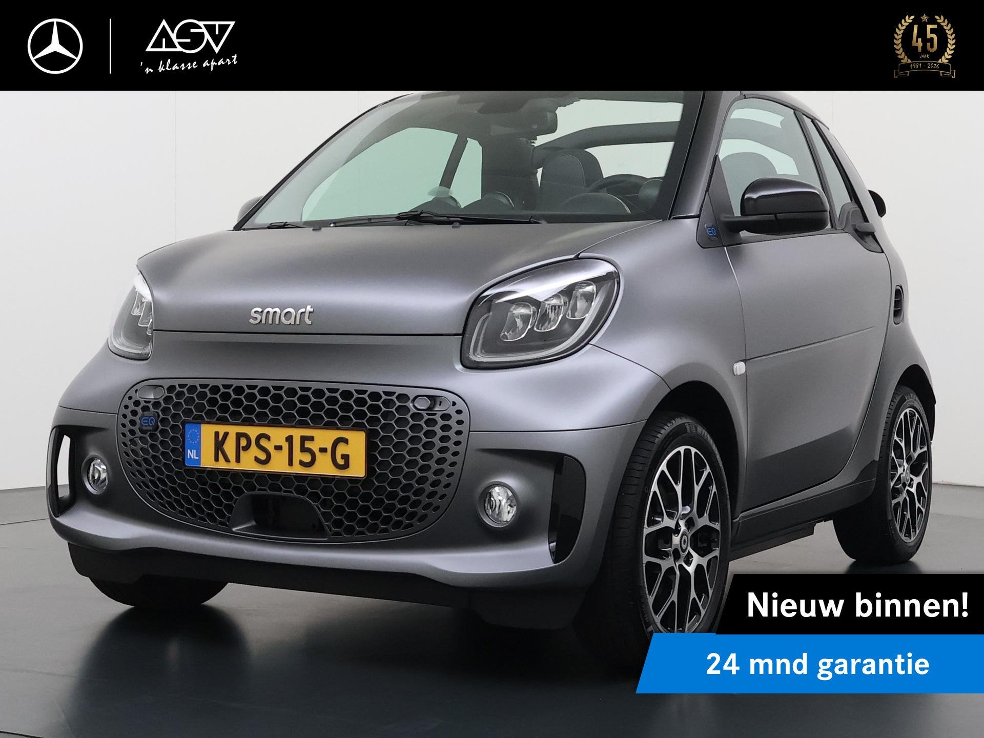 Smart fortwo cabrio EQ Comfort PLUS 18 kWh | Cabrio | Stoelv, Auto's, Smart, Automaat, 1025 kg, Gebruikt, Cabriolet