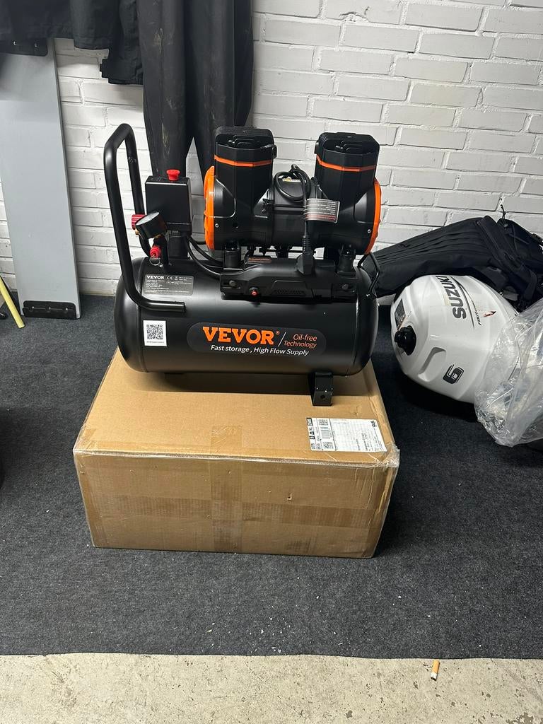 VEVOR stille compressor 24L – olievrij – laatste 2 stuks 🤫, Doe-het-zelf en Verbouw, Gereedschap | Handgereedschap, Ophalen of Verzenden