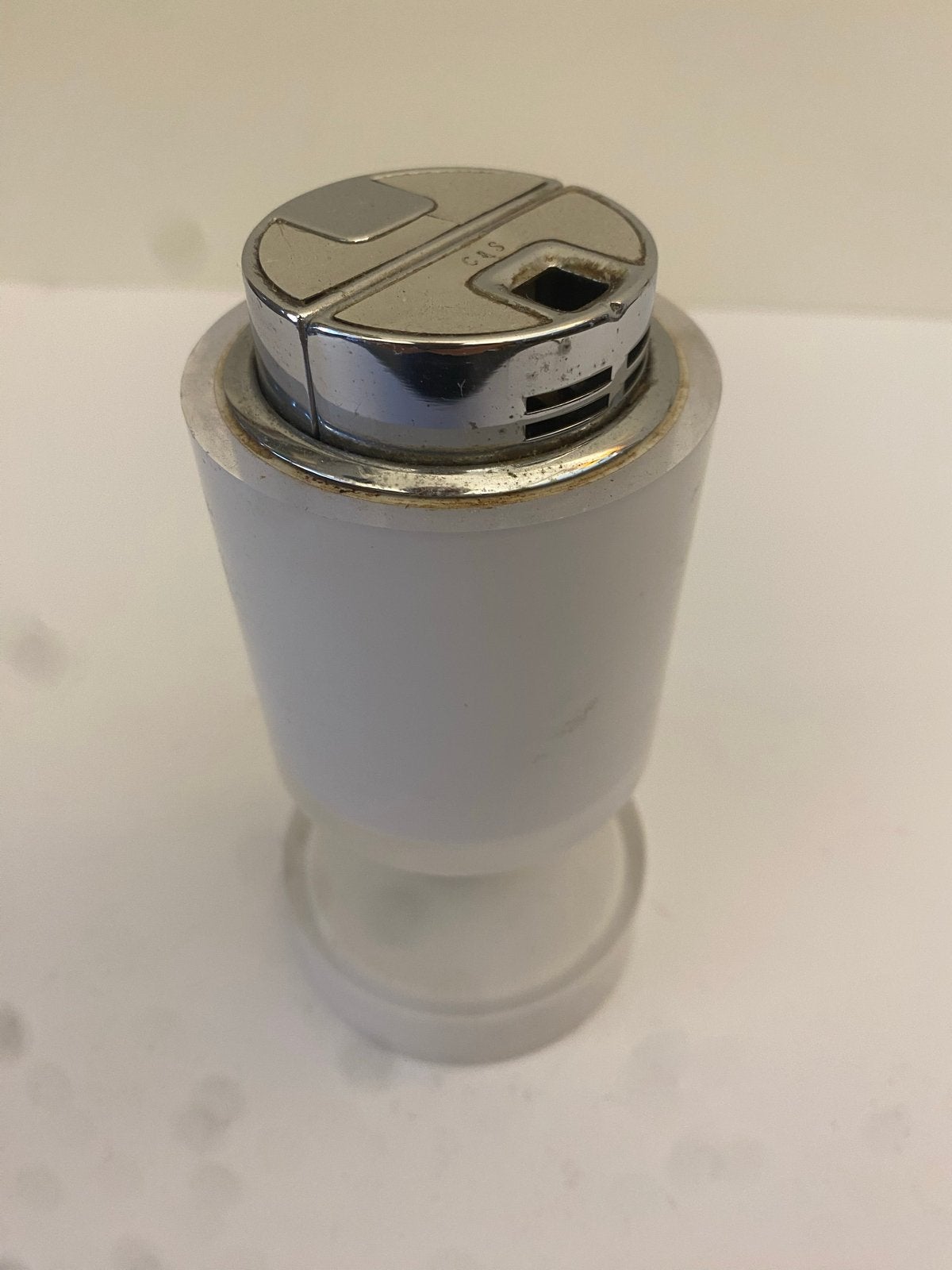 Vintage Sarome Piezo Electric Tafelaansteker Wit, Verzamelen, Ophalen of Verzenden, Gebruikt, Aansteker