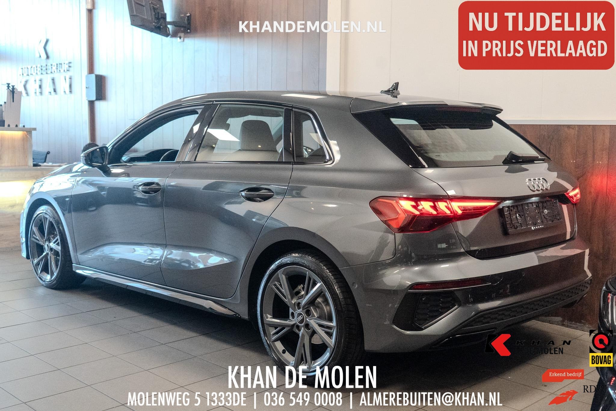 Audi A3 Sportback 30 TFSI S-Line 3x S-line|Cruise|Digital Da, Auto's, Stof, Gebruikt, Start-stop-systeem, Origineel Nederlands