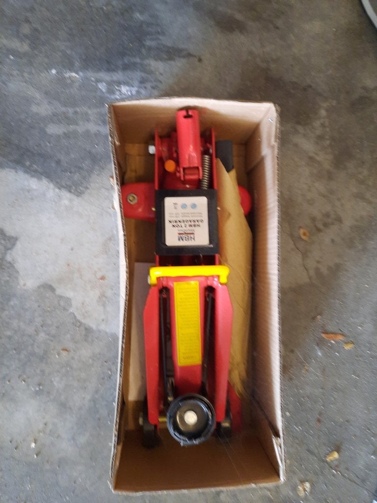 HBM Garagekrik 2 ton., Ophalen, Zo goed als nieuw, Hydraulisch, Garagekrik