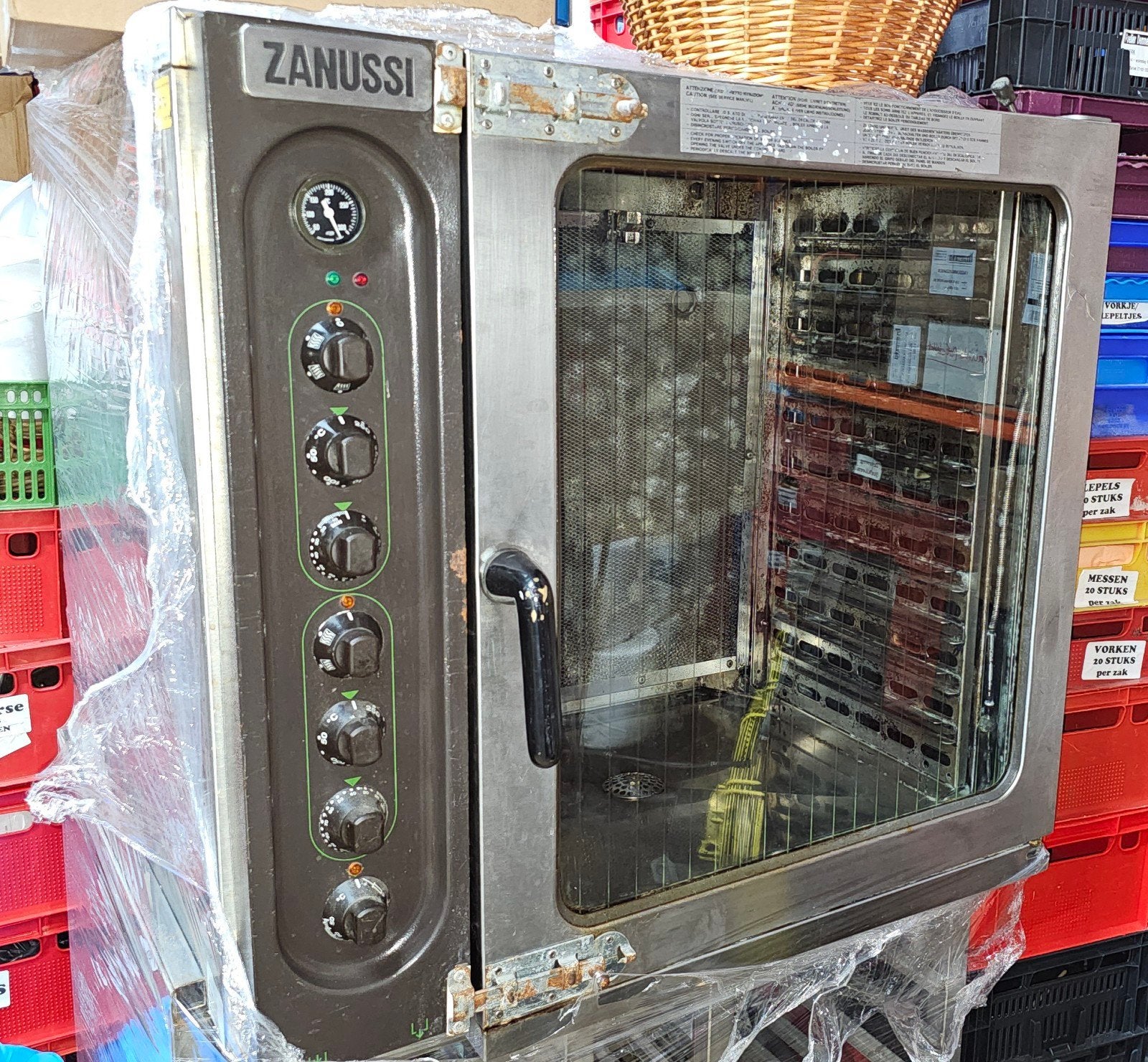 Zanussi combi steamer, Ophalen