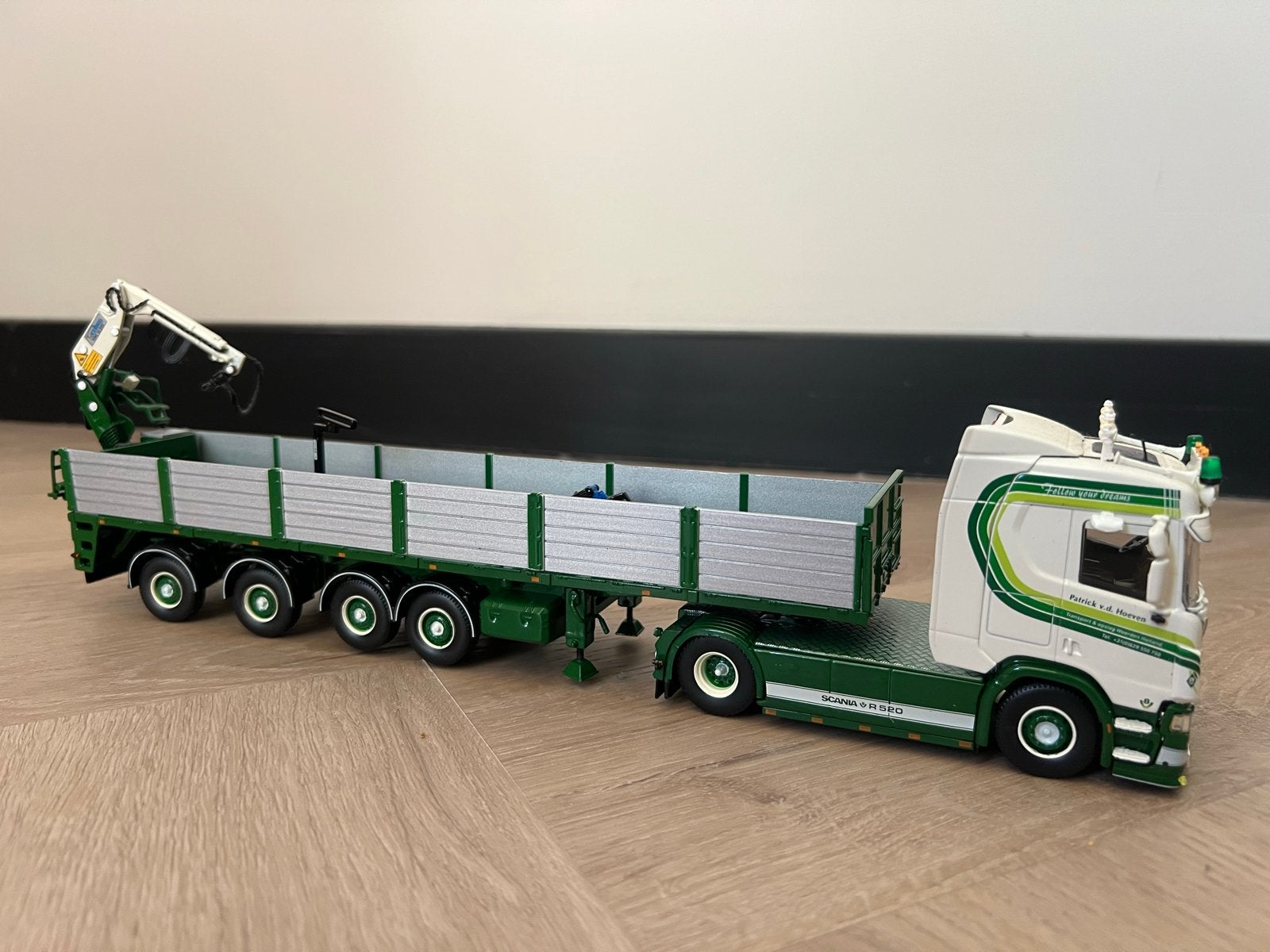 Tekno Patrick v.d. Hoeven Stenentrailer, Hobby en Vrije tijd, Modelauto's | 1:50, Ophalen of Verzenden, Nieuw, Bus of Vrachtwagen