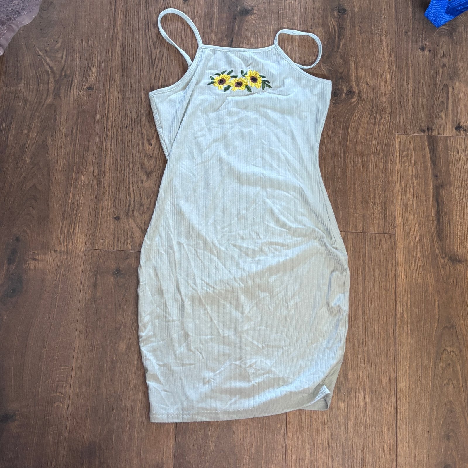 Jurkje met zonnebloem borduursel - Maat S, Ophalen of Verzenden, Zo goed als nieuw, Maat 36 (S), Boven de knie