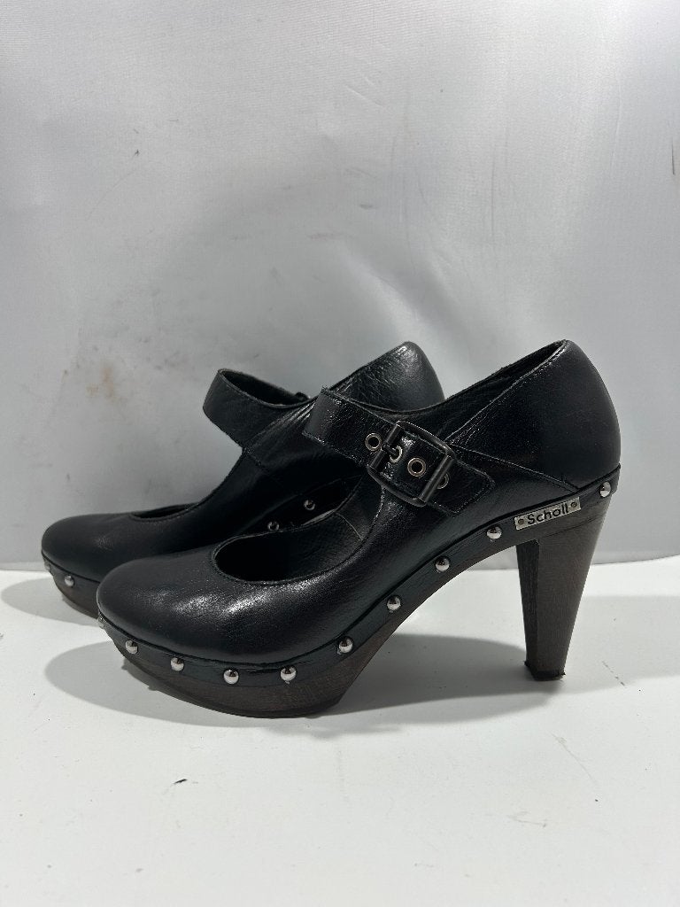 Scholl,maat 38 stoere zwarte plateau schoenen, Scholl, Verzenden, Zwart, Zo goed als nieuw