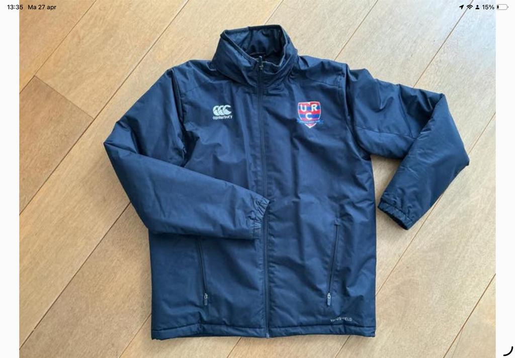 Canterbury Rugby Jas URC Logo VAPOSHIELD Maat S, Ophalen, Blauw, Gedragen, Algemeen