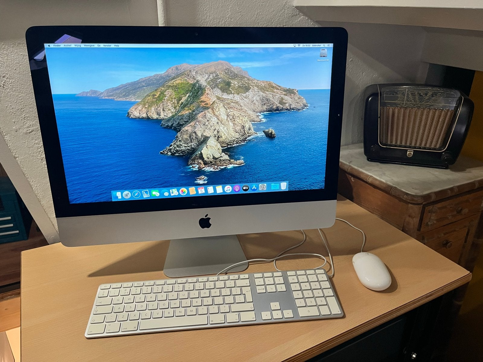 Apple iMac 21.5-inch 16GB RAM MacOS Catalina, Ophalen, 2 tot 3 Ghz, IMac, Zo goed als nieuw