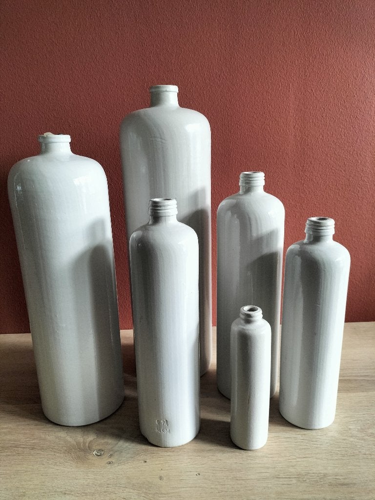 Stenen Beerenburg kruiken I 7 x I verschillende maten, Ophalen, Vintage, Gebruikt, Grijs