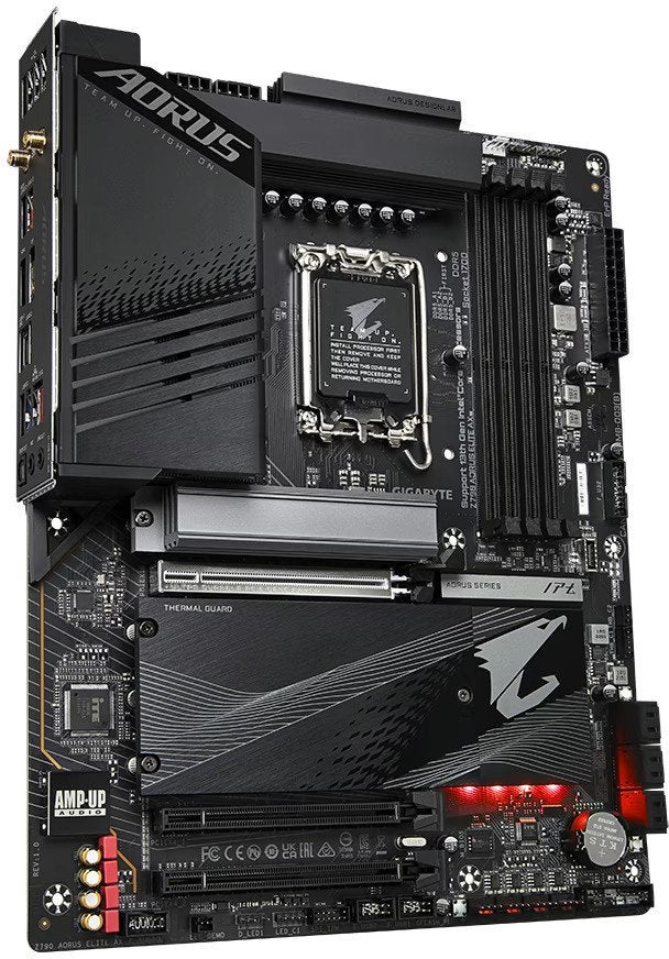 Gigabyte Z790 Aorus Elite AX Moederbord, Ophalen of Verzenden, Zo goed als nieuw, ATX, DDR5