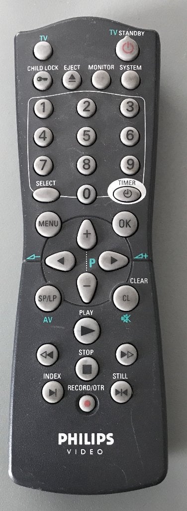 Philips video afstandsbediening RT192 {4024}, Ophalen of Verzenden, Gebruikt