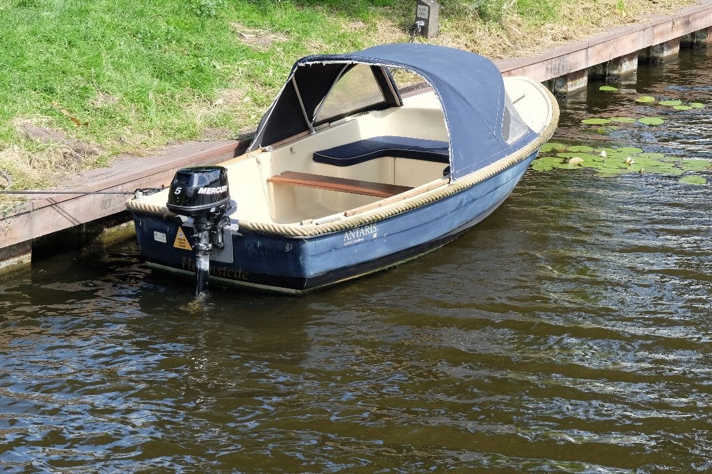 Antaris 400 sloep met Mercury 4-takt 5pk, Watersport en Boten, Motorboten en Motorjachten, Overige merken, Gebruikt, 4 m, Buitenboordmotor
