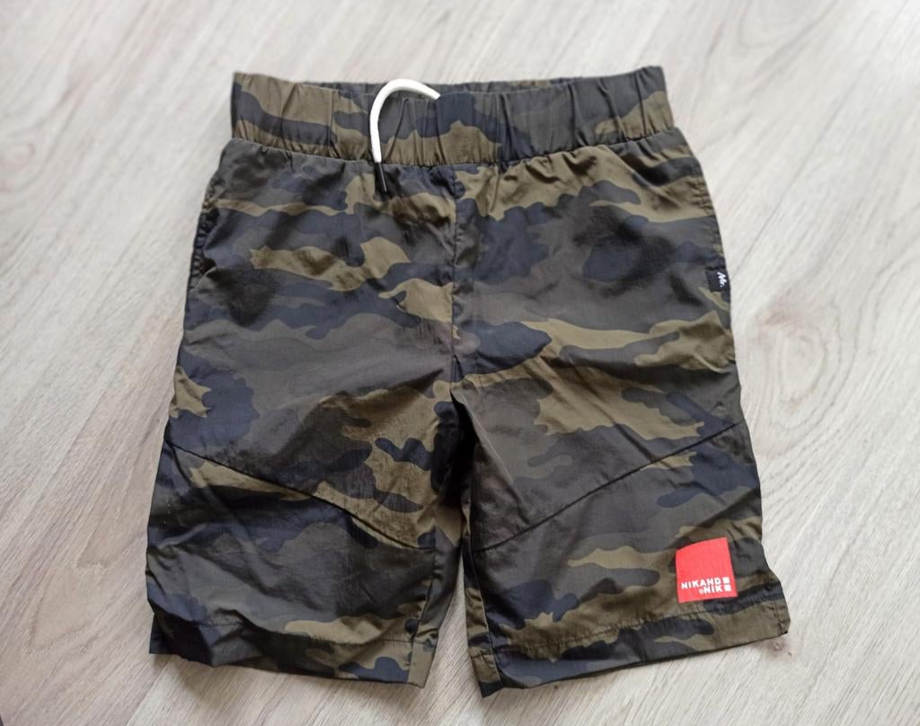 NIK&NIK Camouflage Korte Broek Maat 146, Broek, NIK&NIK, Ophalen of Verzenden, Zo goed als nieuw