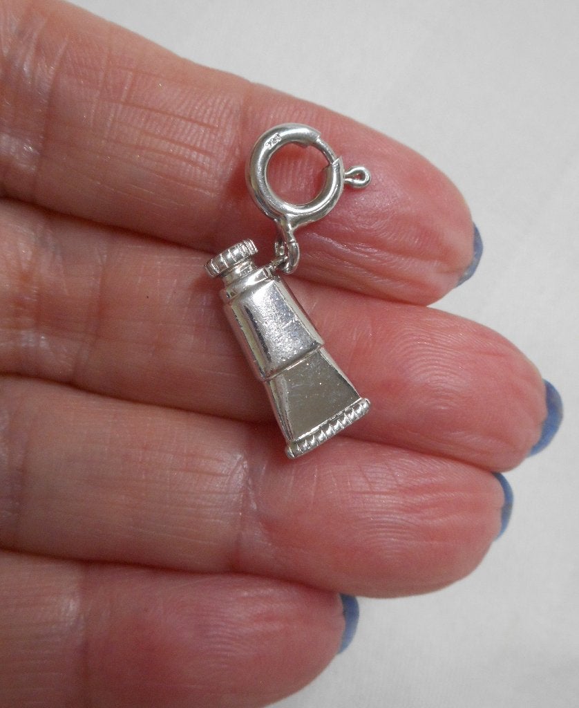 Zilveren charm bedel Tube nr.2325, Overige merken, Verzenden, Zo goed als nieuw, 1 bedel
