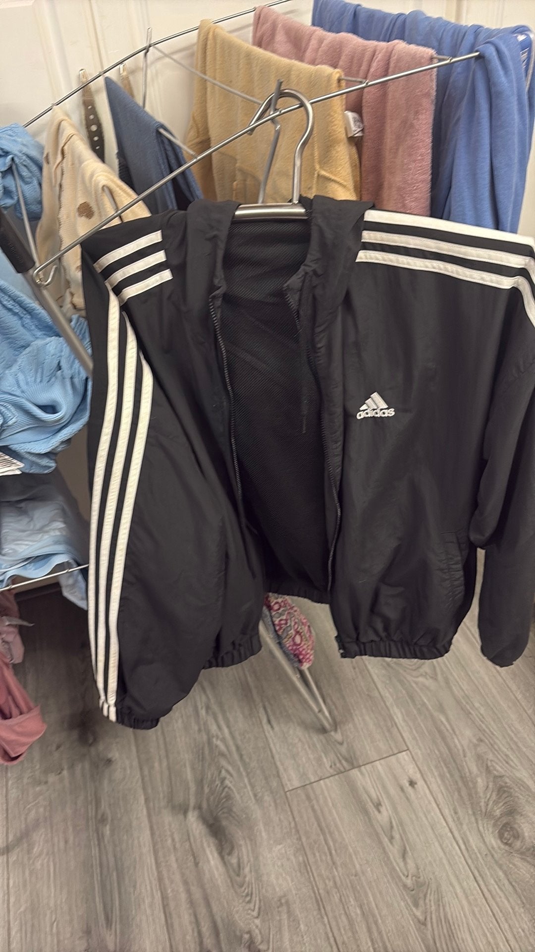 Adidas jacket, Ophalen of Verzenden, Zo goed als nieuw, Zwart