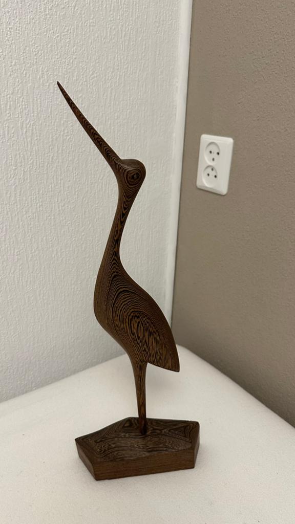 Vintage houten vogel, Ophalen