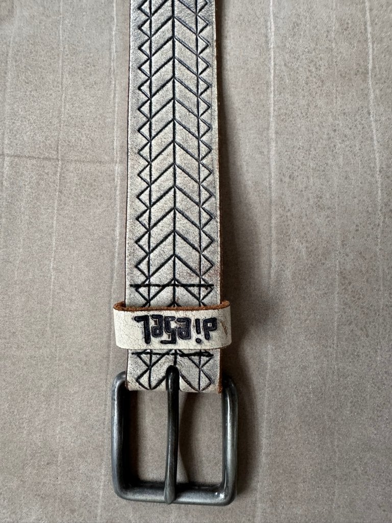 Diesel riem, wit met patroon, maat 85, Kleding | Dames, Riemen en Ceinturen, 80 tot 90 cm, Wit, Tailleriem, Ophalen of Verzenden