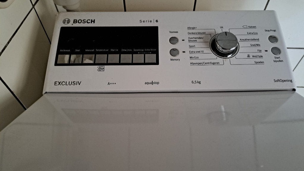 wasmachine bovenlader Bosch serie 6, Witgoed en Apparatuur, Wasmachines, Ophalen, 1200 tot 1600 toeren, Gebruikt, 4 tot 6 kg