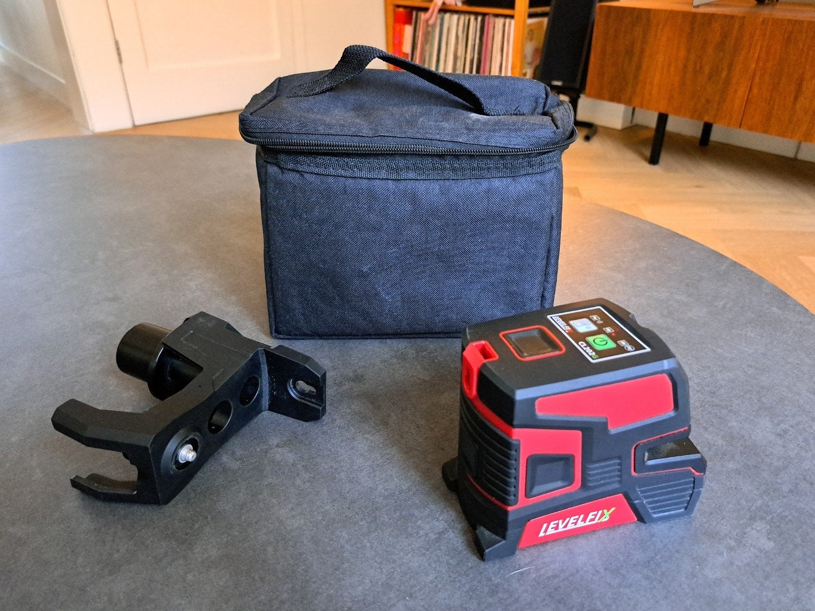 Levelfix CL202G Kruislijnlaser met beugel en tas, Ophalen of Verzenden, Zo goed als nieuw