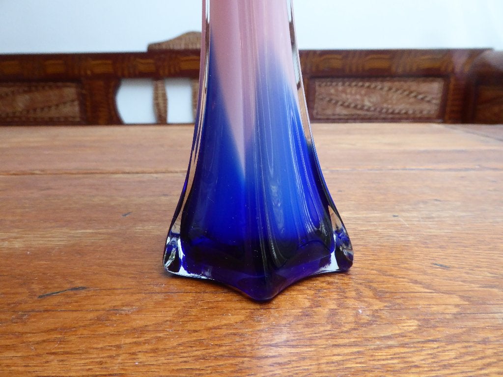 Een vintage Murano kelk vaas, 30 cm., Ophalen of Verzenden