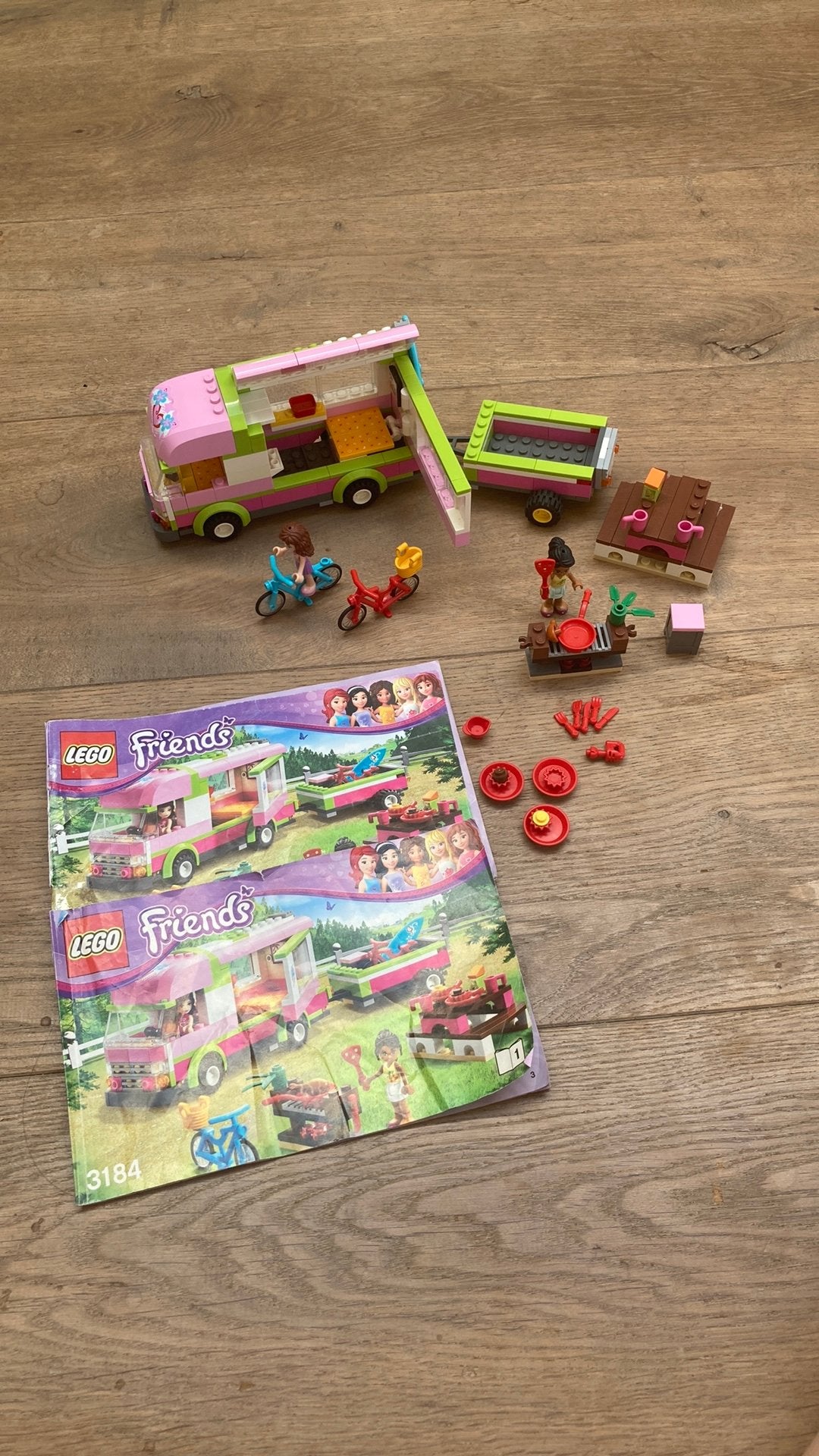 Lego friends 3184 camper, Gebruikt, Lego, Friends, Ophalen of Verzenden