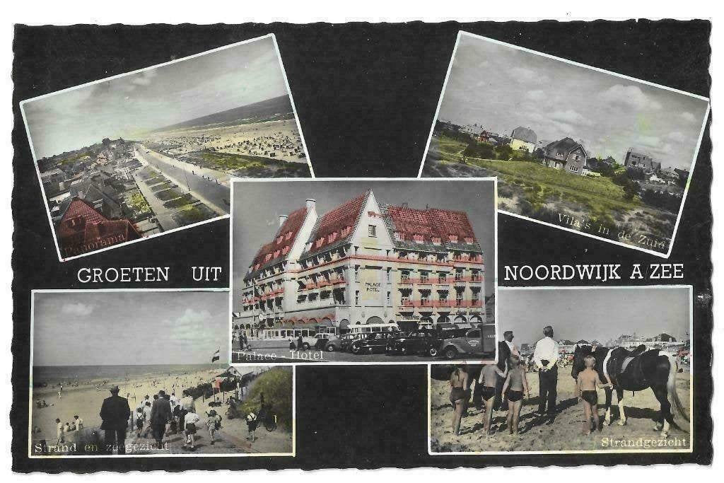 AK Noordwijk aan Zee - Groeten uit...Palace Hotel, Verzenden, 1960 tot 1980, Ongelopen, Zuid-Holland