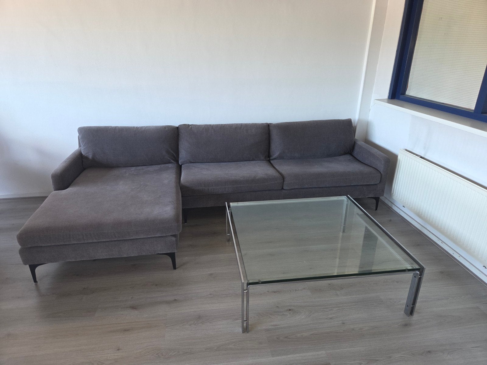 Loungebank Zitmaxx Wonen - Grijs - Zojuist gereinigd, Ophalen, Gebruikt, Hoekbank, 300 cm of meer