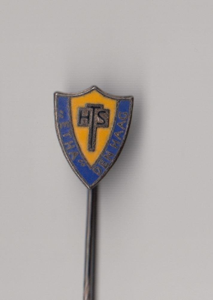 HTS Etha Den Haag speldje, Verzamelen, Gebruikt, Niet vindbaar, Niet vindbaar, Speldje of Pin