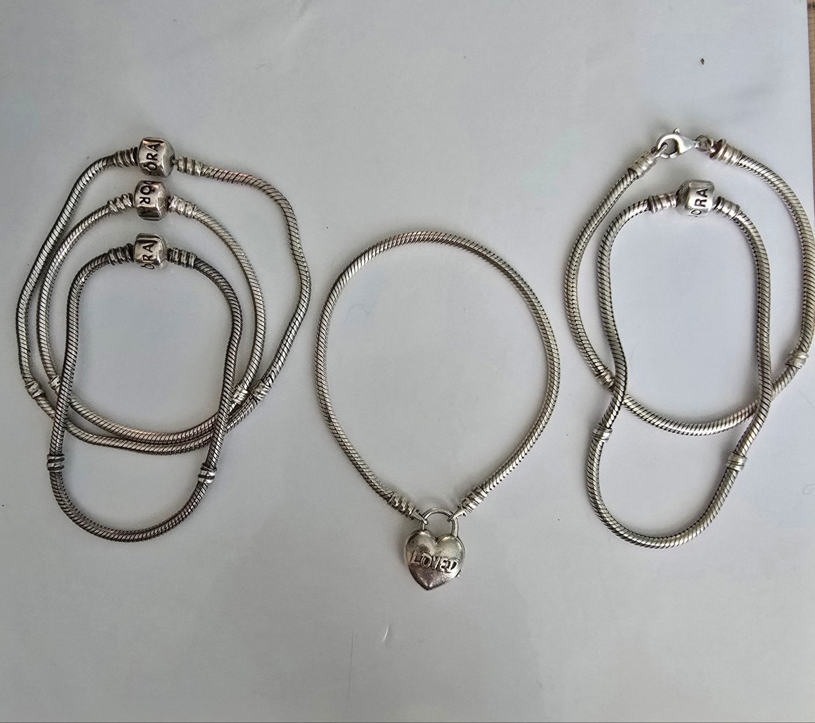 Prachtige originele zilveren Pandora armbanden, Ophalen of Verzenden, Zo goed als nieuw, Zilver, Zilver