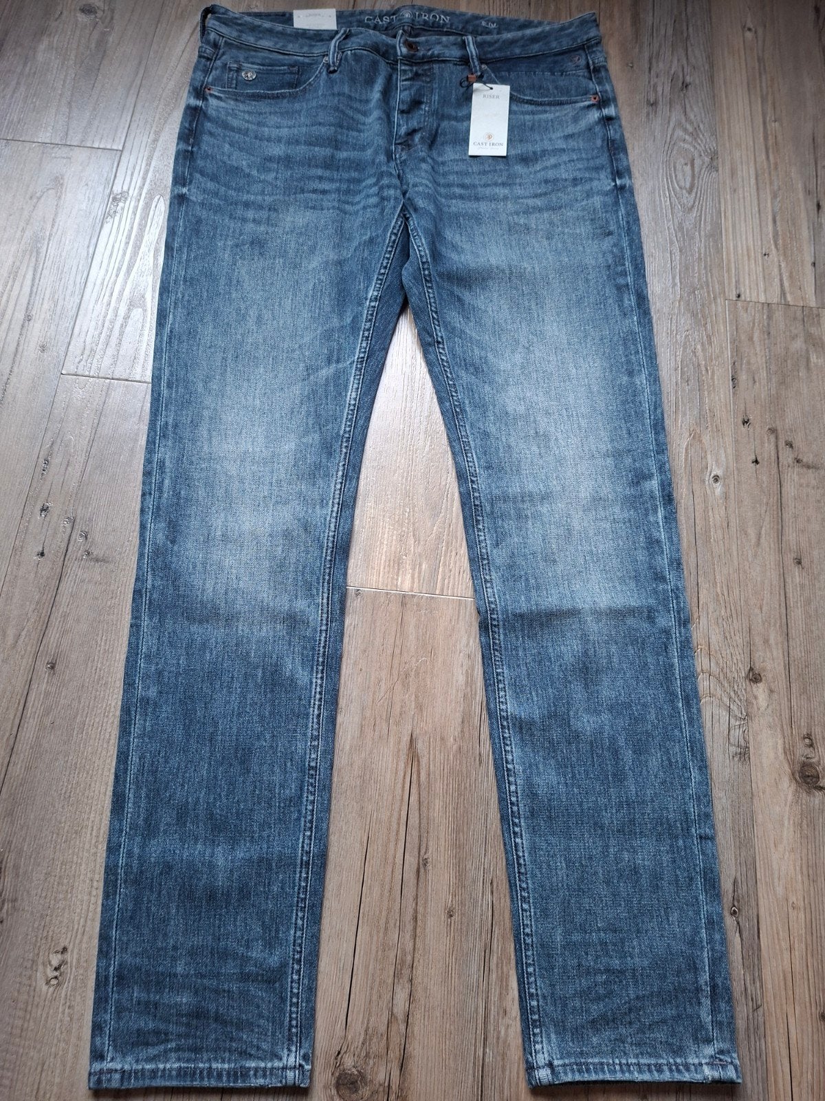 Cast Iron Riser slimfit jeans W36 L34, W36 - W38 (confectie 52/54), Blauw, Nieuw, Ophalen of Verzenden