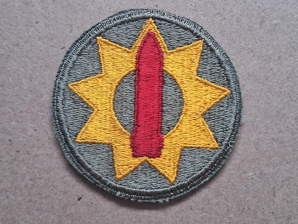 WWII US 9th coast artillery patch, Verzenden, Amerika, Embleem of Badge