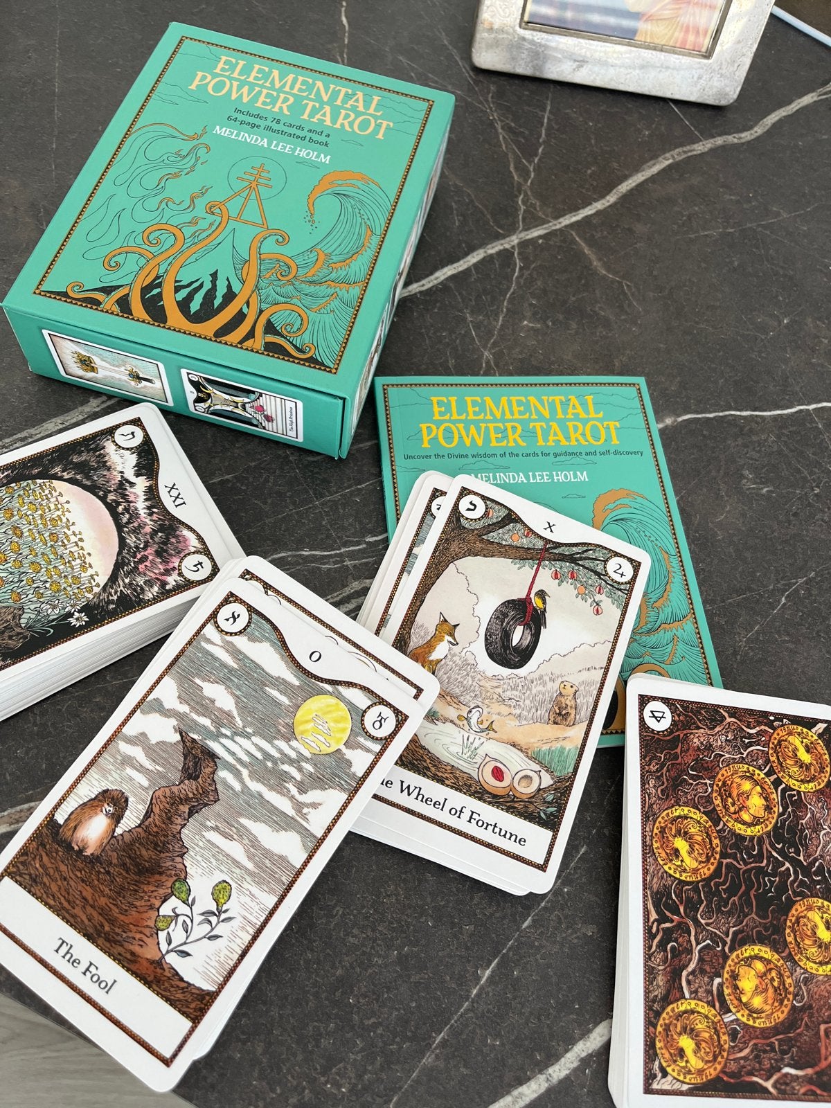 Elemental Power Tarot Kaartendeck met Boek, Verzenden, Zo goed als nieuw, Tarot of Kaarten leggen, Instructieboek