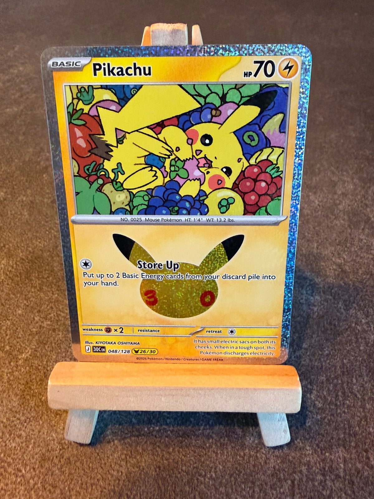 Pikachu 48 (26/30) Pokémon Celebration 30th, Ophalen of Verzenden, Zo goed als nieuw