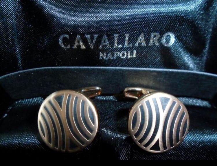 Cavallaro Napoli rose goud rose gold manchetknopen cufflinks, Ophalen of Verzenden, Zo goed als nieuw, Overige materialen
