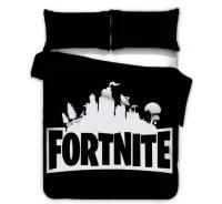 Dekbedovertrek 140x200 fortnite nieuw, Kinderen en Baby's, Kinderkamer | Beddengoed, Jongetje of Meisje, Zwart, Dekbedovertrek