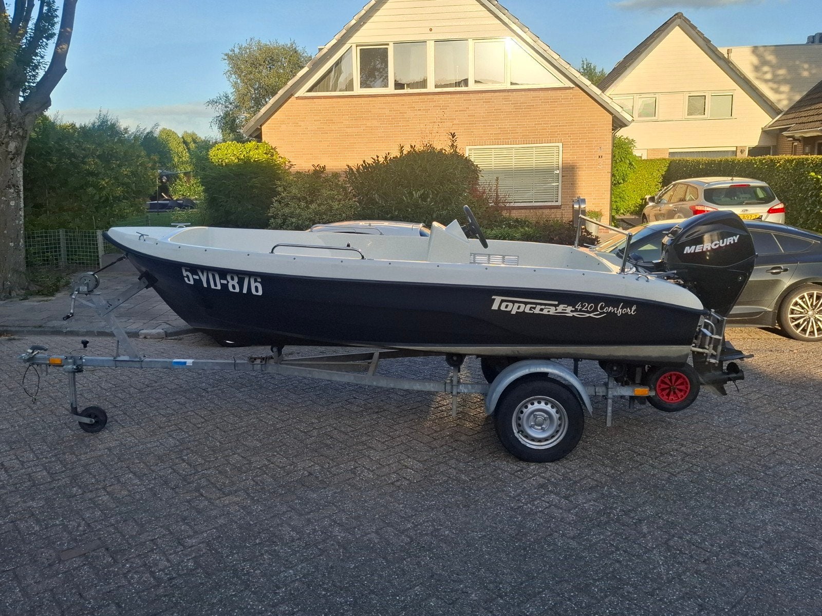 Topcraft 420 Consoleboot met 25pk Mercury EFI en Trailer
