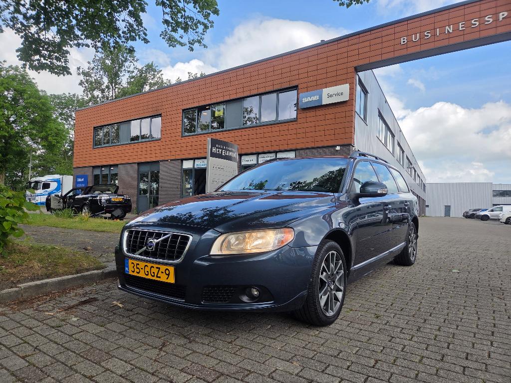 Volvo V70 2.5 T LPG 2008 Blauw, Auto's, Volvo, Voorwielaandrijving, 1800 kg, Zwart, Blauw