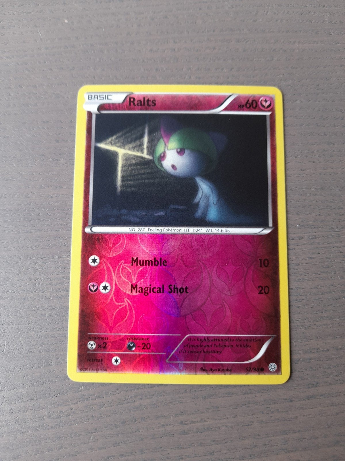 Ancient origins 52/98 ralts reverse, Ophalen of Verzenden, Gebruikt, Losse kaart, Foil