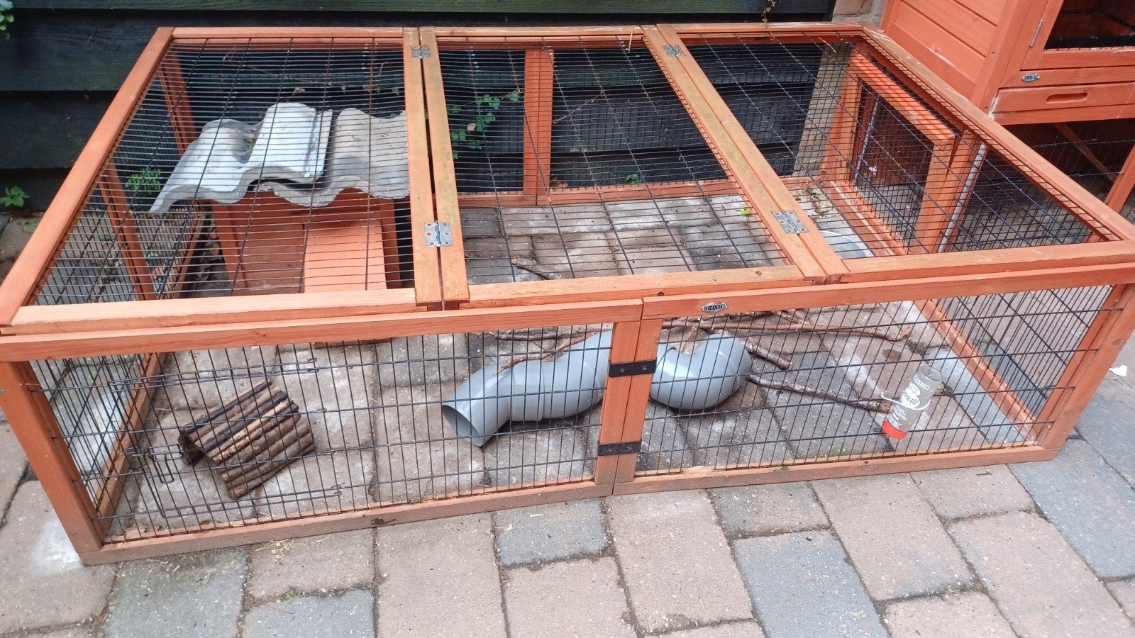 cavia/konijnenhok en ren, Dieren en Toebehoren, Knaagdieren en Konijnen | Hokken en Kooien, Ophalen, 90 cm of meer, Hok, Cavia